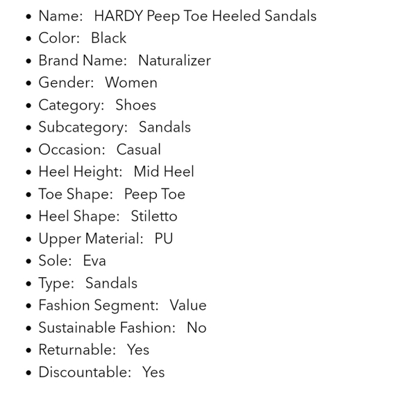 Naturalizer Women Hardy Open Toe Dressy Pumps - Picture 6 of 7